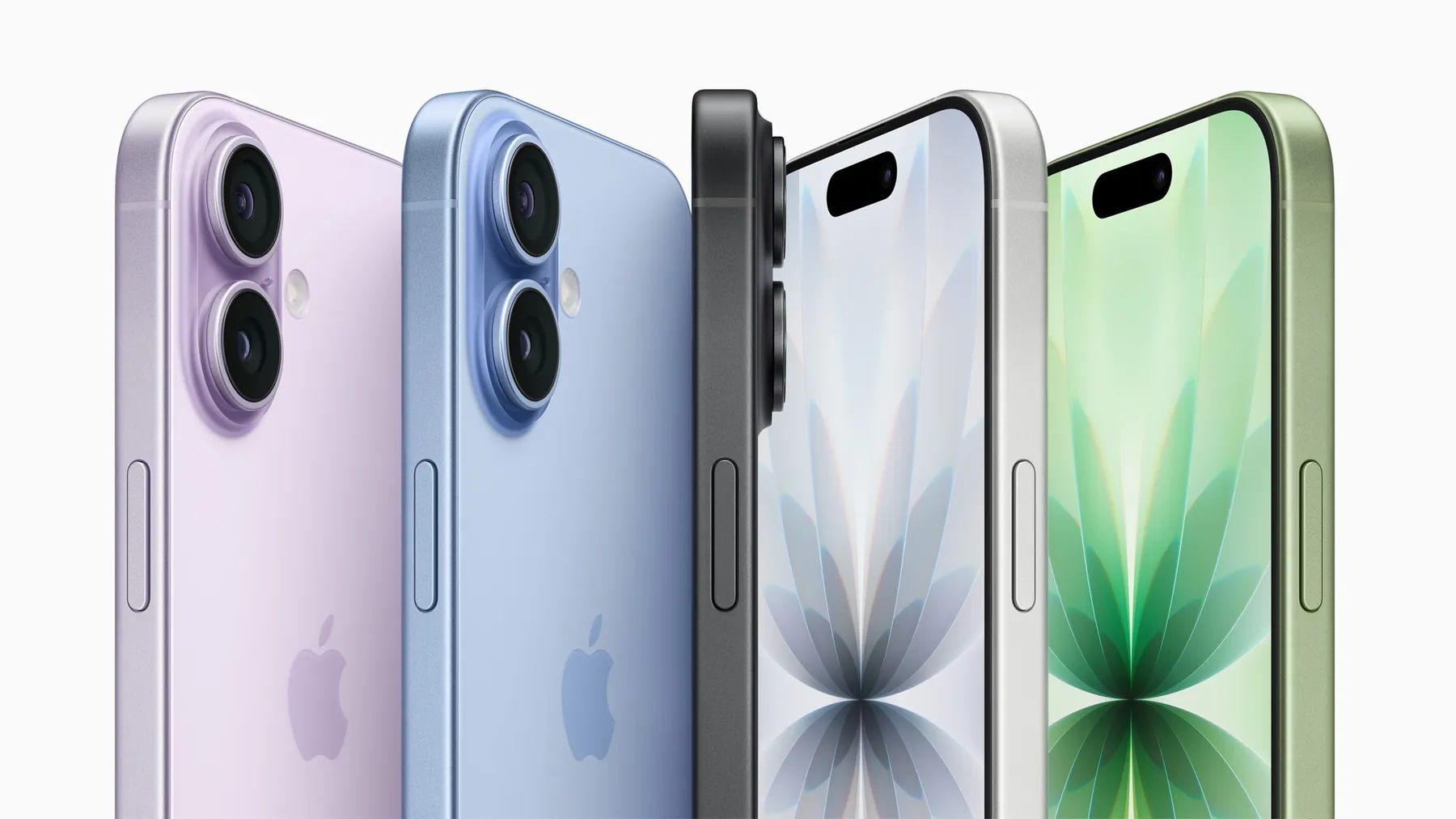 iPhone 17 in Lavender, Mist Blue, Black, White and Sage