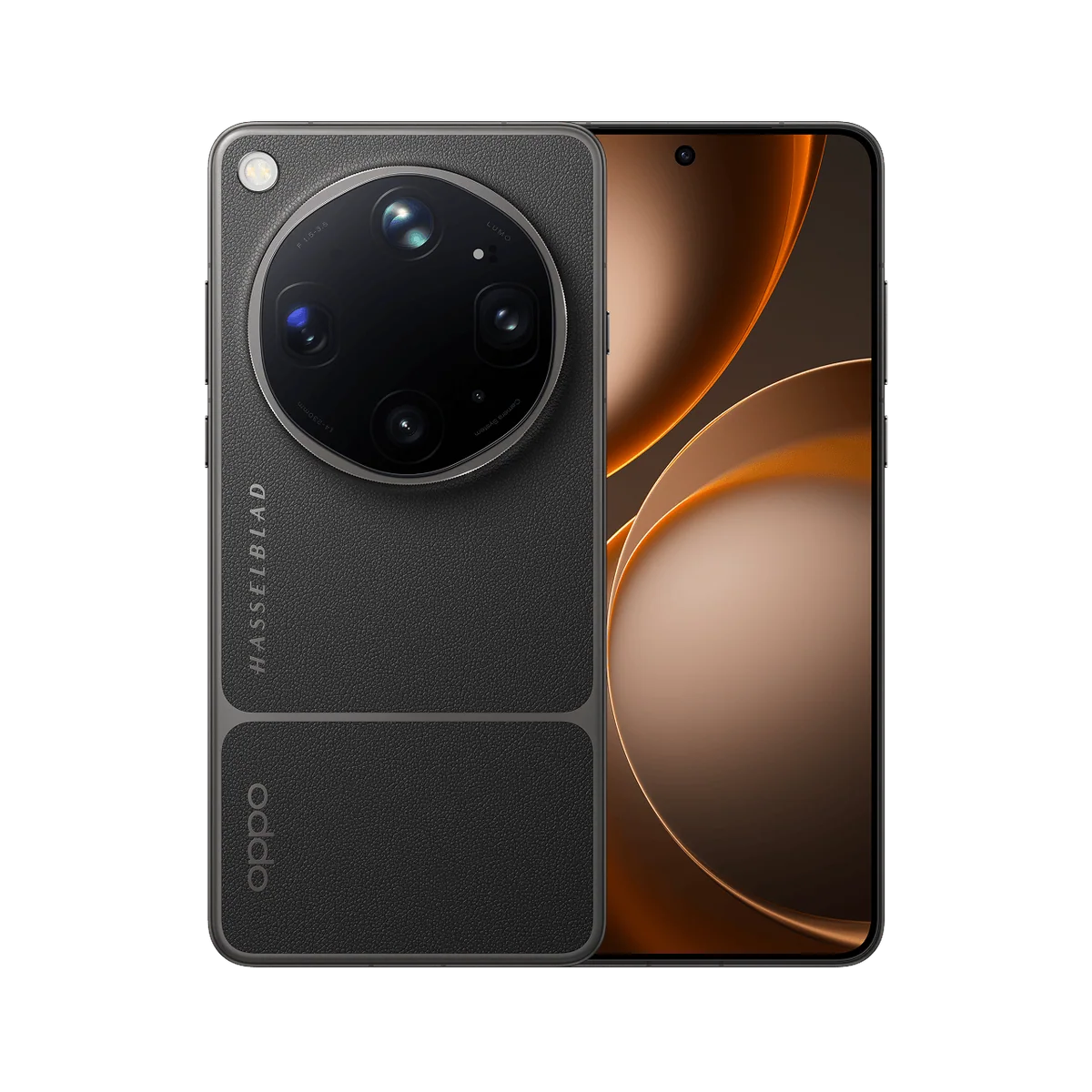 Find X9 Ultra in Tundra Umber, back and front view