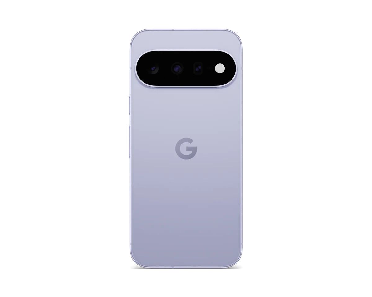 Back of Pixel 11 in Frost (transparent PNG)