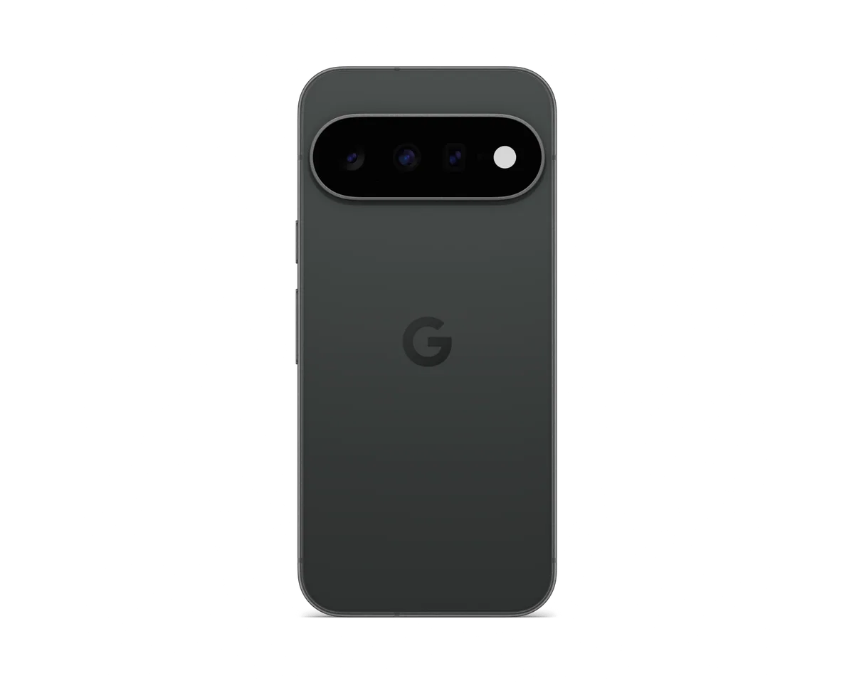 Back of Pixel 11 in Obsidian (transparent PNG)